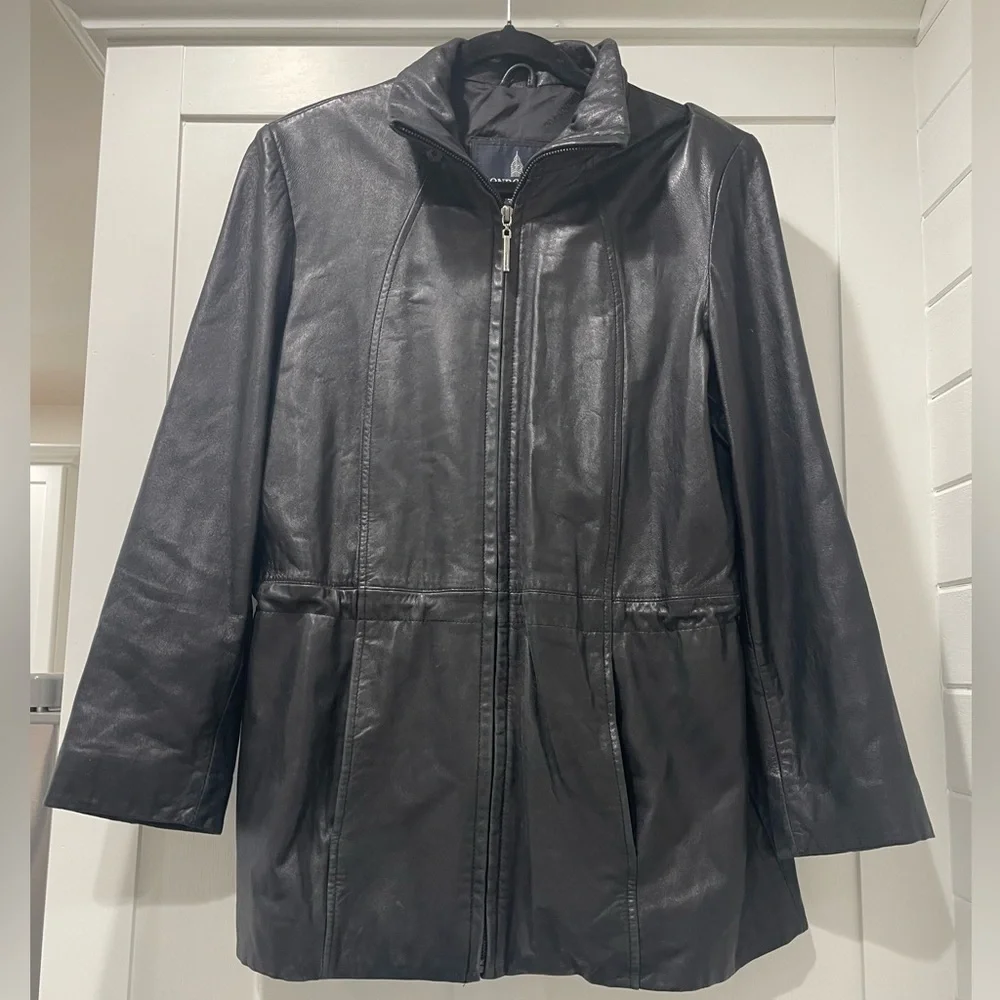 London Fog‎ Leather Jacket Size M